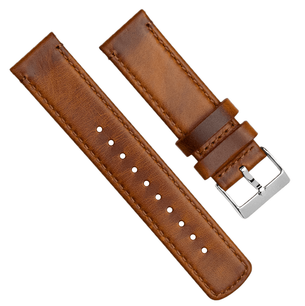 Barton Watch Bands Weathered Brown Leather