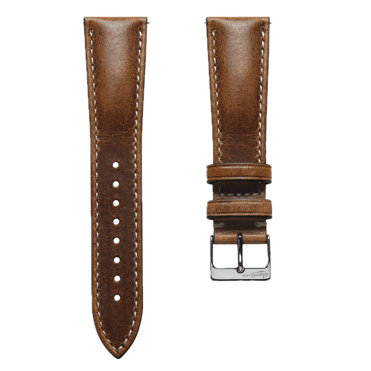 watchgeko Vintage Distressed Brown Leather