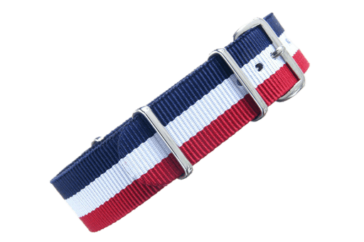 Crown & Buckle – Red/White/Blue NATO