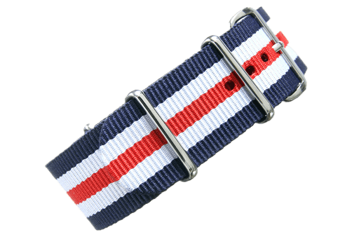 Crown & Buckle – Navy/White/Red NATO