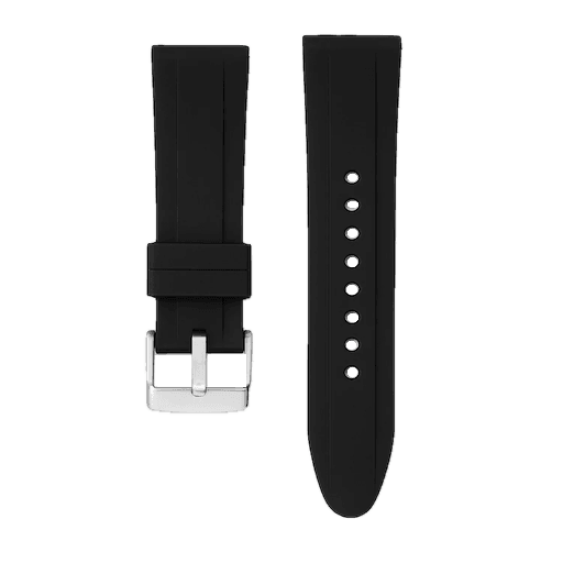 straps.no Curved Rubber Black