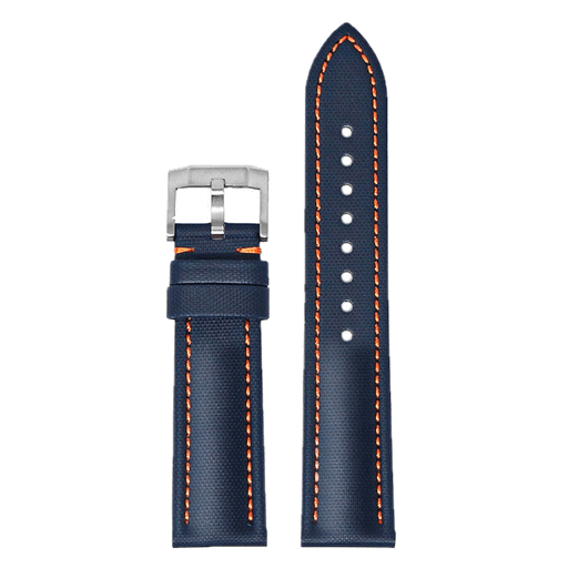 DASSARI Navy Sailcloth (Orange Stitching)