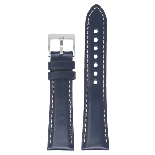 StrapsCo Navy Vintage Padded Leather