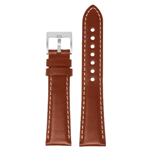 StrapsCo Dark Brown Vintage Padded Leather