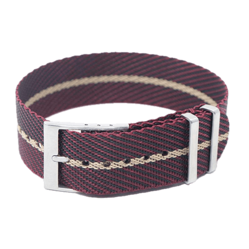 StrapsCo Burgundy Woven Single Pass