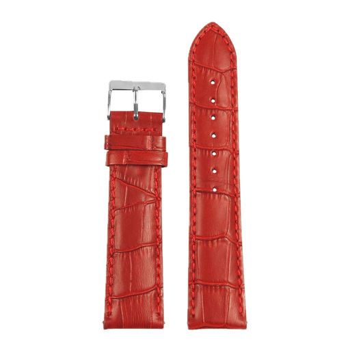 Red Crocodile Embossed