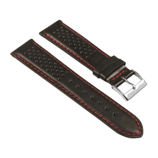 Perforated Leather Rally (Red Stitching)
