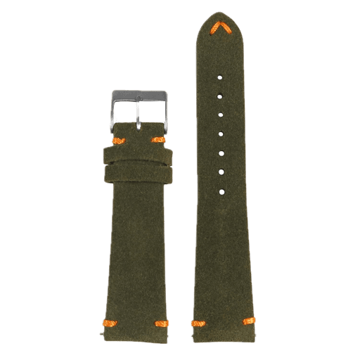 StrapsCo Olive & Orange Suede