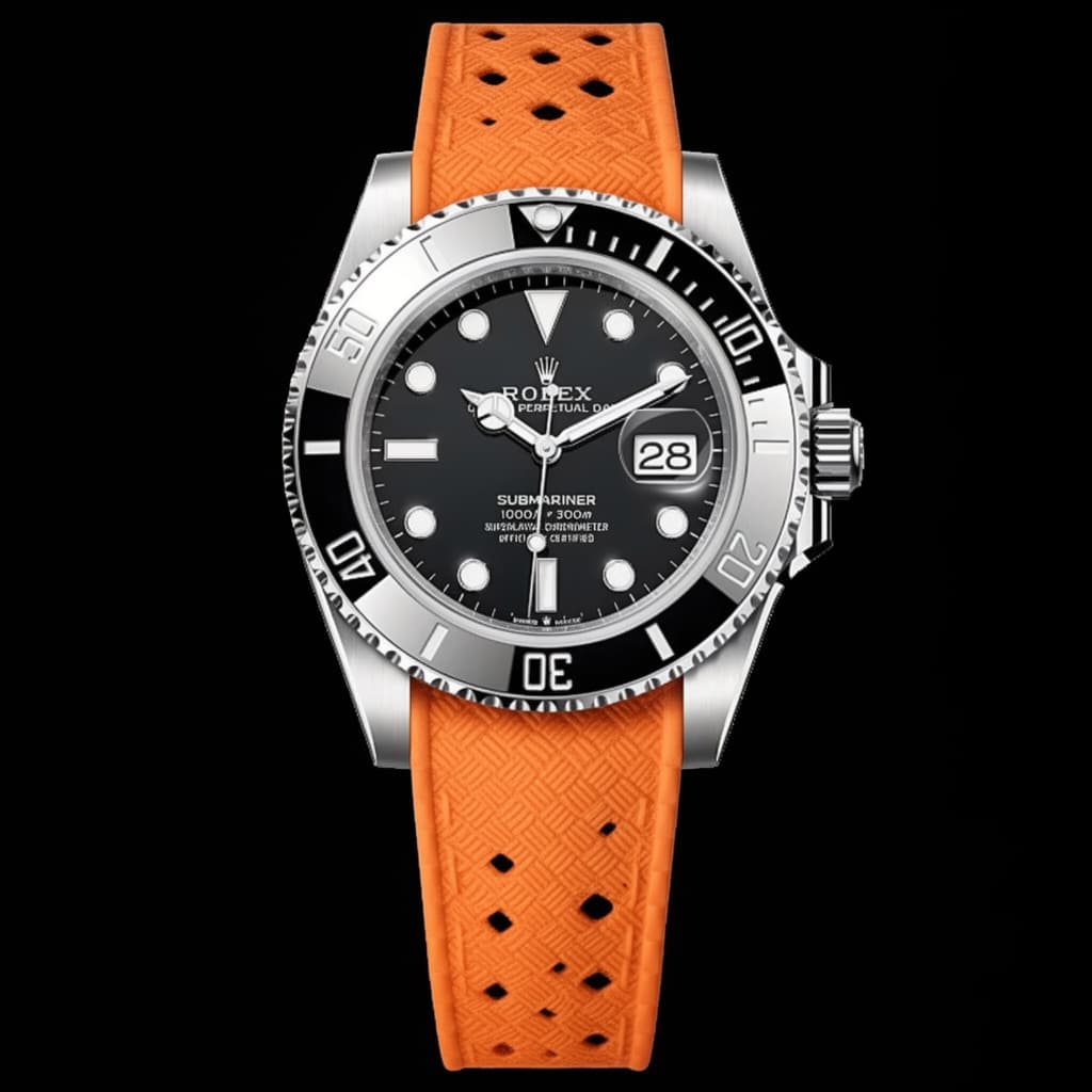 Bright Orange FKM Rubber