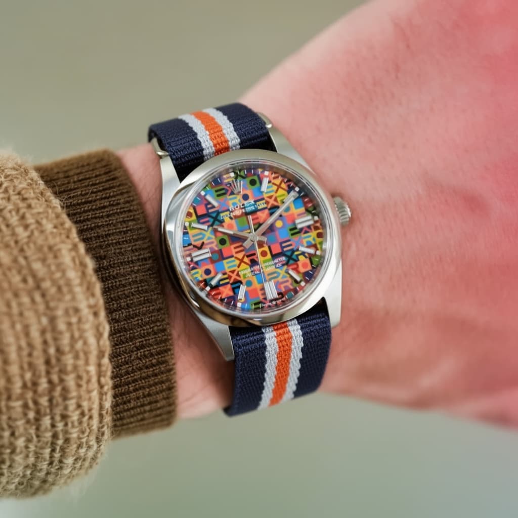 Rolex Oyster Perpetual on Commander NATO strap