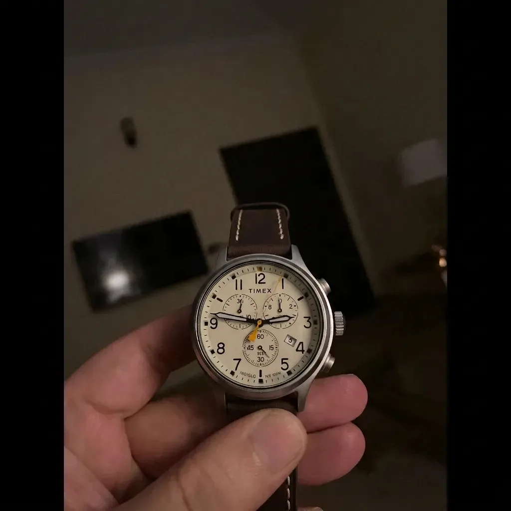 Timex Waterbury Chronograph on Vintage Leather