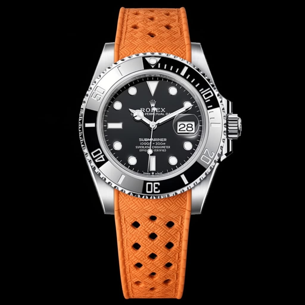 Bright Orange FKM Rubber