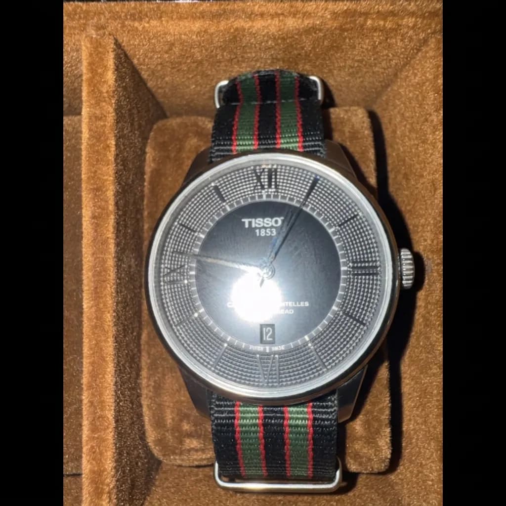 Tissot Chemin des Tourelles Powermatic 80 on Vintage Bond Nylon