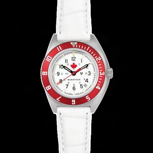 Marathon Navigator on White Crocodile Embossed