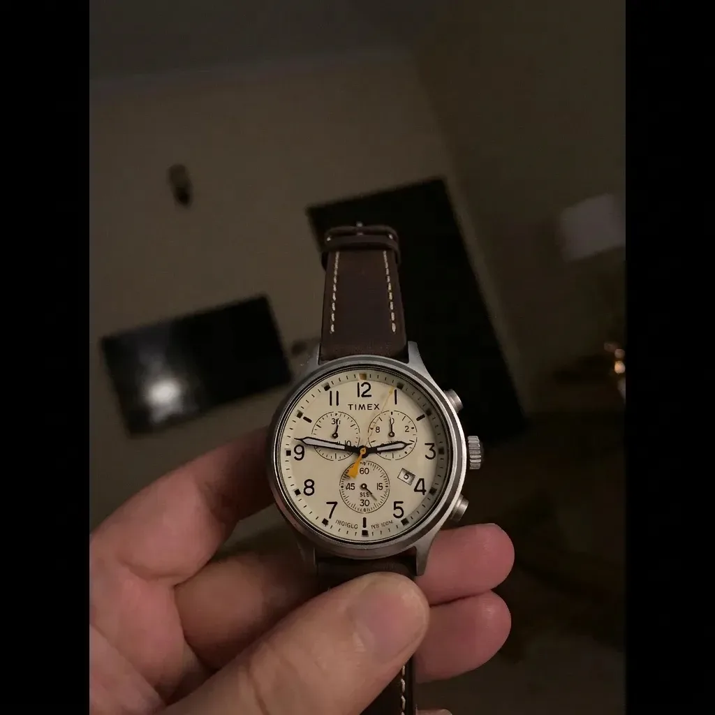 Timex Waterbury Chronograph on Vintage Leather