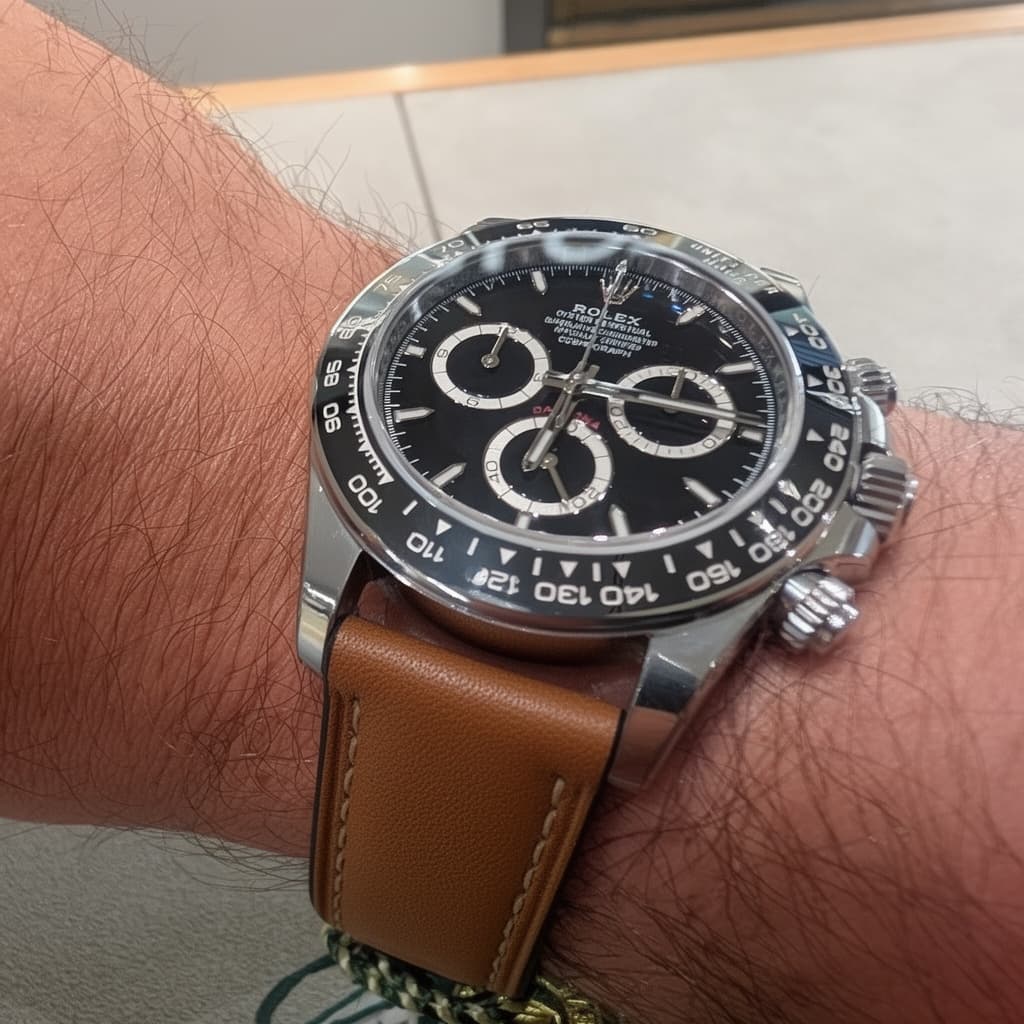 Rolex Daytona on Barenia® Leather strap