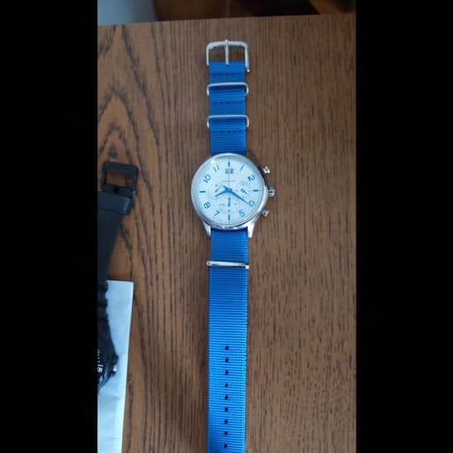 Tissot Chronograph on US-Made Military - Denim