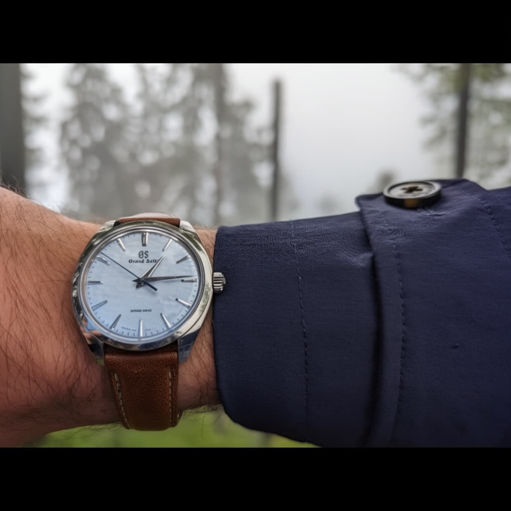 Grand Seiko SBGY007 Omiwatari on Weathered Brown Leather strap