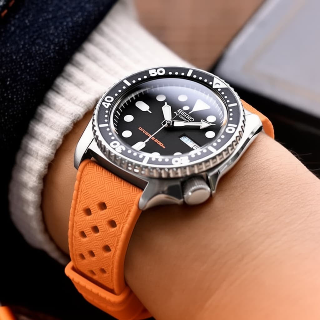 Bright Orange FKM Rubber