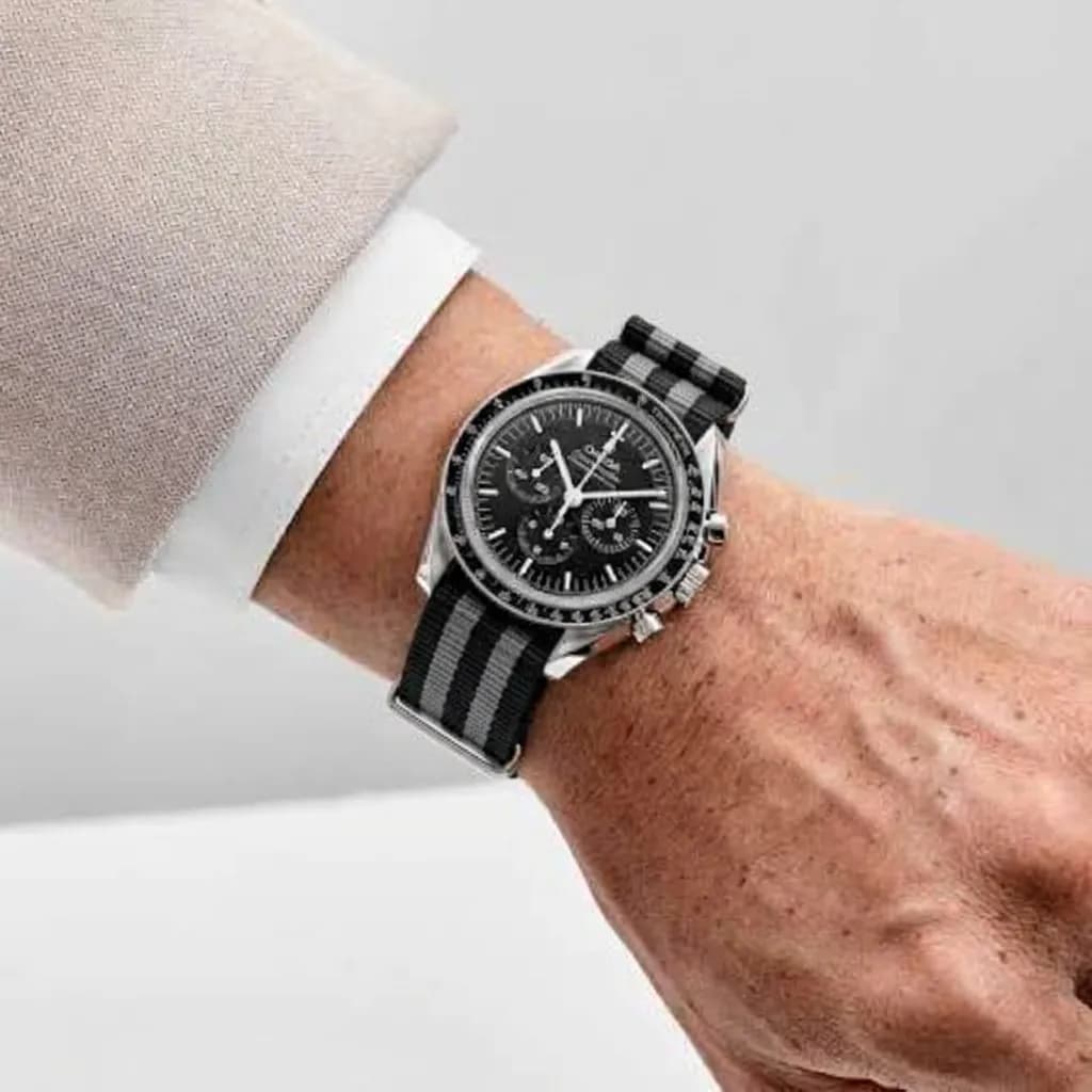 Omega Speedmaster Professional Moonwatch on Bond Nylon strap