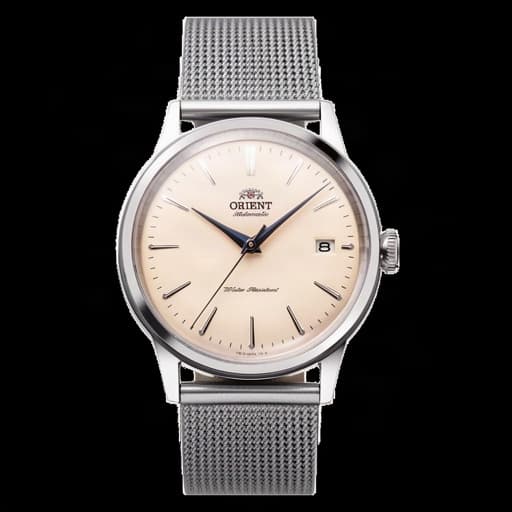 Orient Bambino on Thin Milanese Mesh strap