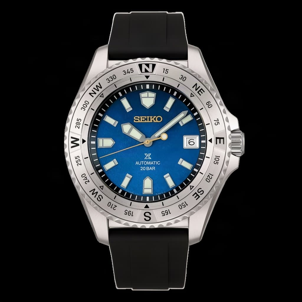 Seiko Prospex Land Tortoise on Curved Rubber Black strap