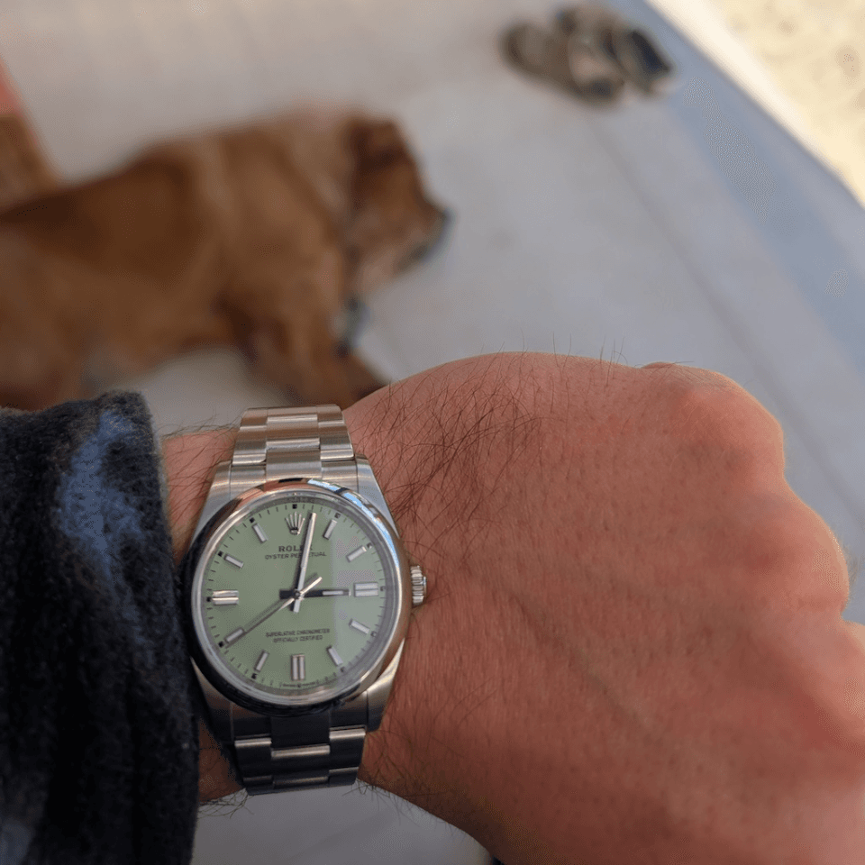 Rolex Oyster Perpetual Pistachio original timepiece
